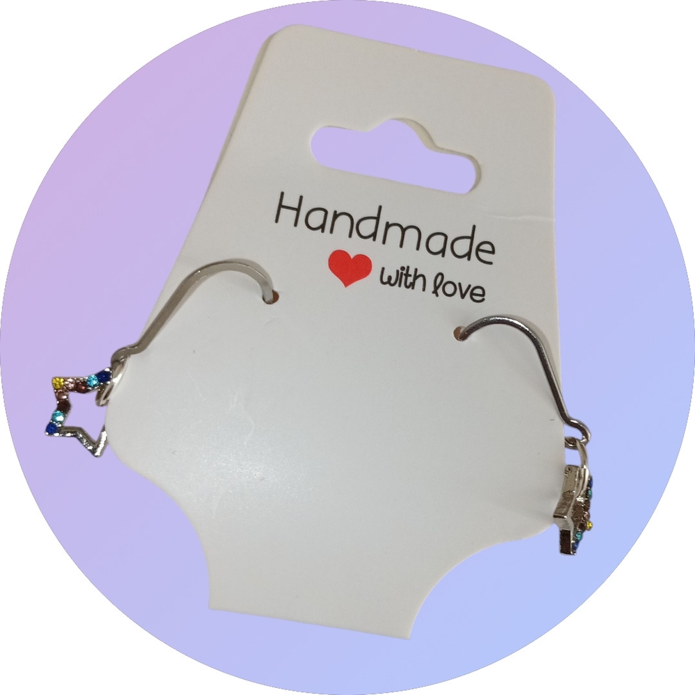 Handmade Multicolor Star Earrings